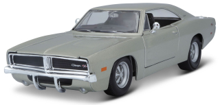 Dodge Charger R/T 1969 silver 1:24 Maisto
