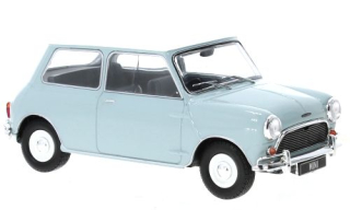 Austin Mini Cooper S 1965 light blue/white 1:24 WhiteBox
