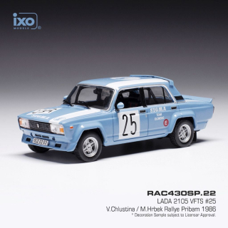 Lada 2105 VFTS #25 Chlustina/Hrbek Rally Pribram 1986 1:43 Ixo Models