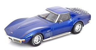 Chevrolet Corvette C3 1972 blue metallic 1:18 KK Scale