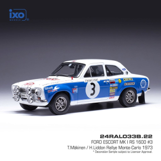 Ford Escort MK I RS 1600 #3 Mäkinen/Liddon Rally Monte Carlo 1973 1:24 Ixo Models