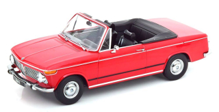 BMW 1600-2 Cabriolet 1968 with Removable Soft-Top red 1:18 KK Scale