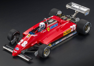 Ferrari F1 126C2 late version #28 M.Andretti Pole Position and 3rd Monza Italy GP 1982 with Driver Figure 1:18 GP Replicas