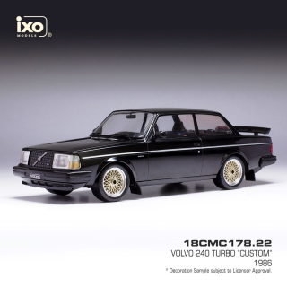 Volvo 240 Turbo Custom 1986 black 1:18 Ixo Models