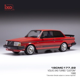 Volvo 240 Turbo Custom 1987 red 1:18 Ixo Models