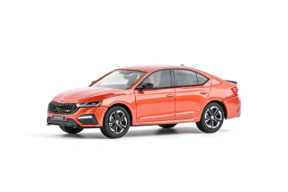 Škoda Octavia IV RS 2020 oranžová tangerine metalíza 1:43 Abrex