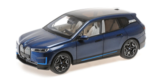 BMW iX 2022 blue metallic 1:18 Minichamps 