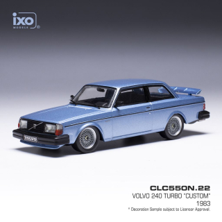 Volvo 240 Turbo Custom 1980 light blue metallic 1:43 Ixo Models