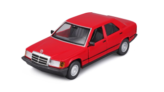 Mercedes 190 E 2.6 (W201) red 1987 1:24 Bburago