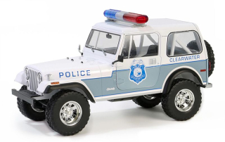 Jeep CJ-7 Clearwater Florida Police Department 1982 1:18 GreenLight
