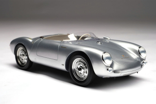 Porsche 550 Spyder 1953 silver 1:18 Amalgam