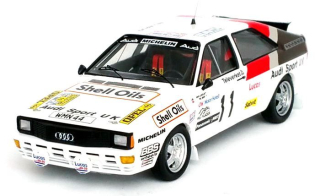Audi Quattro #11 Llewellin/Short Rallye WM Rallye Schweden 1985 1:43 Troféu