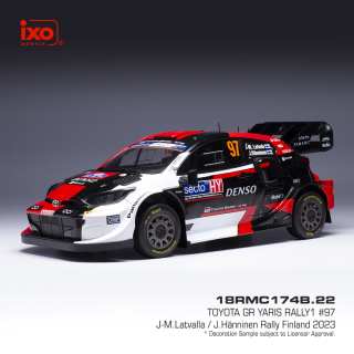 Toyota GR Yaris #97 Latvala/Hänninen WRC1 Rally Finland 2023 1:18 Ixo Models