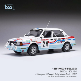 Škoda 130L #24 J.Haugland/P.Vegel Rallye Monte-Carlo 1987 1:18 Ixo Models