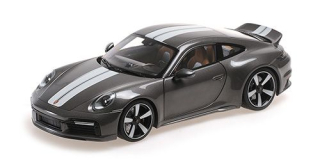 Porsche 911 992 Sport Classic 2022 grey metallic 1:18 Minichamps 