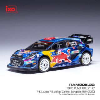 Ford Puma Rally 1 #7 Loubet/Veillas Central European Rally 2023 1:43 Ixo Models