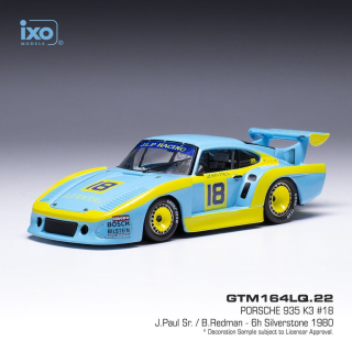 Porsche 935 K3 #18 Paul Sr./Redman 6H Silverstone 1980 1:43 Ixo Models
