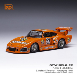 Porsche 935 K3 #52 B.Wollek Kremer Racing Jägermeister DRM Eifelrennen Nürburgring 1981 1:43 Ixo Models
