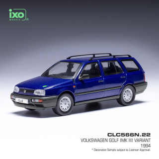 Volkswagen Golf III Variant 1994 blue metallic 1:43 Ixo Models