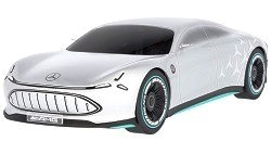 Mercedes-Benz Vision AMG Showcar silver alubeam 1:43 AutoCult