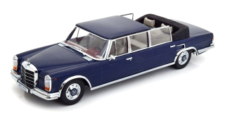 Mercedes-Benz S-Class 600 Pullman W100 Landaulet Semiconvertible 1964 dark blue 1:18 KK Scale