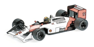McLaren Honda MP4/4 #12 Ayrton Senna World Champion 1988 dirty version 1:18 Minichamps 