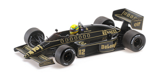 Lotus Renault 98T #12 Ayrton Senna 1986 dirty version 1:18 Minichamps 