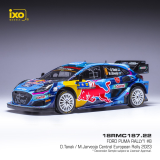 Ford Puma Rally1 #8 O.Tanak/M.Jarveoja Central European Rallye 2023 1:18 Ixo Models