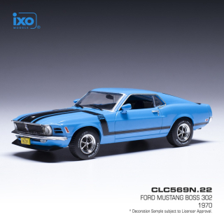 Ford Mustang Boss 302 1970 blue 1:43 Ixo Models