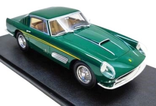 Ferrari 410 Superamerica III Series Pininfarina Coupe 1958 green/yellow stripes 1:18 Maxima