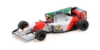 McLaren Ford MP4/8 #8 A.Senna Winner Australian GP 1993 with Flag - dirty version 1:43 Minichamps
