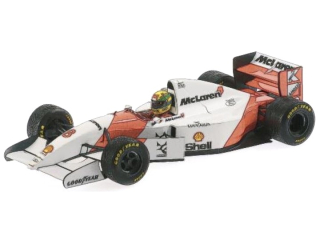 McLaren Ford MP4/8 #8 A.Senna Winner European GP 1993 with Flag - dirty version 1:43 Minichamps