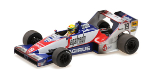 Toleman Hart TG183B #19 A.Senna 2nd Brazilian GP 1984 - dirty version 1:43 Minichamps