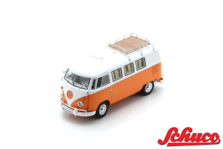 Volkswagen T1 Campingbus orange/white 1:18 Schuco