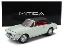 Alfa Romeo Giulia 1600 GTC Cabriolet Closed 1964 light blue/red interior 1:18 Mitica