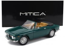 Alfa Romeo Giulia 1600 GTC Cabriolet Open 1964 green/cinghiale interior 1:18 Mitica