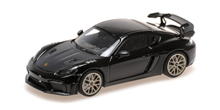 Porsche Cayman GT4 RS 2021 black/neodyme wheels 1:43 Minichamps