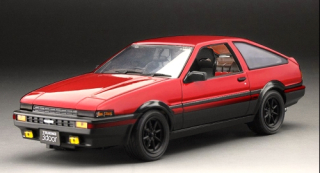 Toyota Sprinter Trueno AE86 red/black 1:24 Sun Star