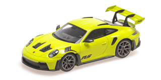 Porsche 911 992 GT3RS 2023 acid green/black wheels 1:43 Minichamps