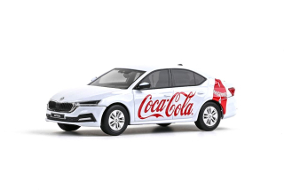 Škoda Octavia IV 2020 Coca-Cola červené nápisy 1:43 Abrex