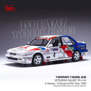 Mitsubishi Galant VR-4 #4 Vatanen/Berglund RAC Rally 1990 1:18 Ixo Models