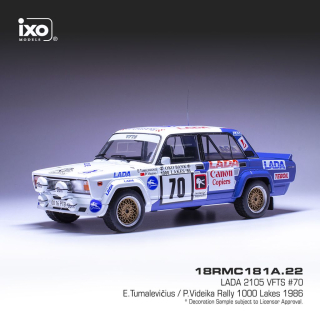 Lada 2105 VFTS #70 Tumalevicius/Videika 1000 Lakes Rallye 1986 1:18 Ixo Models