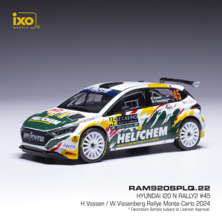 Hyundai i20 N Rally2 #45 Vossen/Vissenberg WRC Rallye Monte Carlo 2024 1:43 Ixo Models