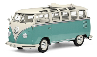 Volkswagen T1 Samba 1962 white/turquoise 1:12 SunStar