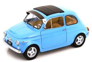 Fiat 500 F Custom with Abarth Rims 1968 light blue 1:12 KK Scale