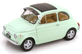 Fiat 500 F Custom with Abarth Rims 1968 mint green 1:12 KK Scale