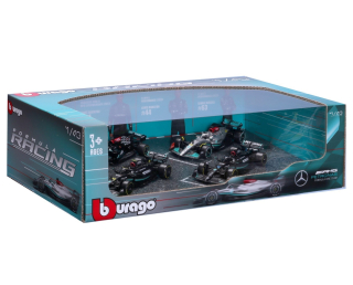 Set F1 Mercedes-AMG Petronas F1 2x W14 + 1x W13 + 1x W12 2021 1:43 Bburago
