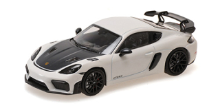 Porsche Cayman GT4 RS 2021 white/black wheels 1:43 Minichamps