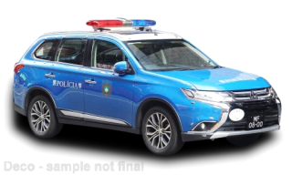 Mitsubishi Outlander Macau Police 2019 1:43 Vitesse