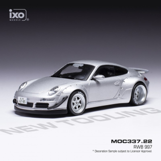 Porsche RWB 997 silver 1:43 Ixo Models